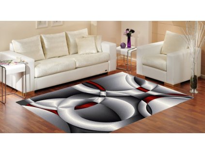 Kusový koberec J386A sivý SUMATRA (Rozmer 200x290)