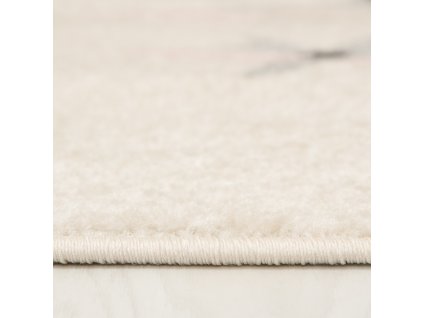 Kusový koberec H321A biely/ružový HAPPY FBA (Rozmer 80x150)