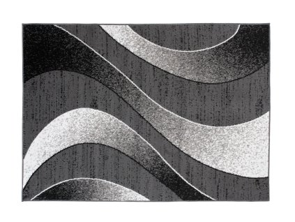 Kusový koberec C586D čierny/DARK sivý BALI PP (Rozmer 200x300)