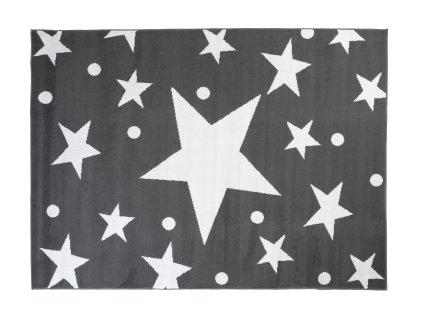 Kusový koberec C440A DARK sivý/biely BALI PP (Rozmer 180x250)