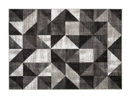 Kusový koberec C425B LIGHT sivý/biely BALI PP (Rozmer 140x200)