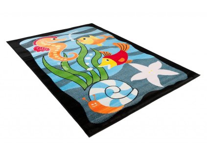 Kusový koberec B499B modrý KINDER CFV (Rozmer 200x290)