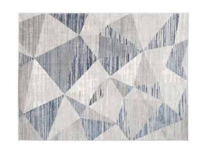 Kusový koberec E455A LIGHT sivý/DARK modrý ASTHANE (Rozmer 80x150)