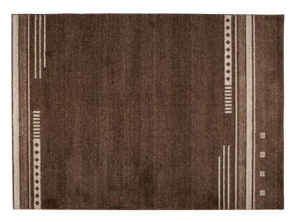Kusový koberec 3435A DARK hnedý RASTA (Rozmer 80x150)