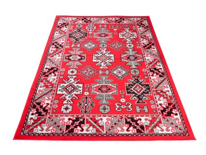 Kusový koberec C645C červený EUFRAT ESM (Rozmer 200x300)