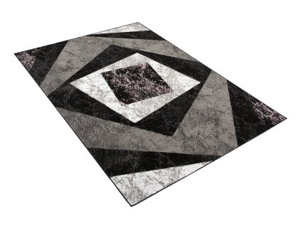 Kusový koberec K855F čierny CHEAP PP EWL (Rozmer 300x400)