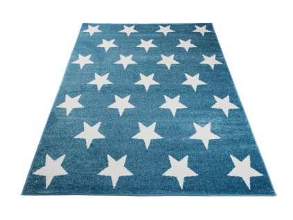 Kusový koberec L896A modrý HAPPY EBR (Rozmer 300x400)