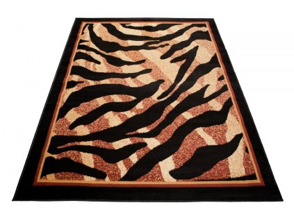 Kusový koberec 6601A čierny ATLAS PP (Rozmer 200x300)