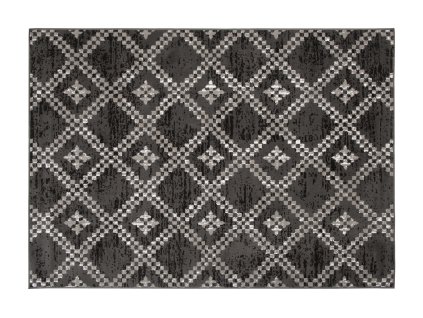 Kusový koberec H028A DARK sivý/LIGHT sivý BALI PP (Rozmer 80x150)