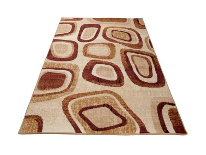 Kusový koberec D314C krémový CHEAP PP BGX (Rozmer 80x150)