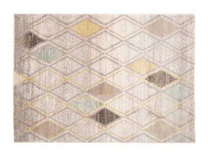 Kusový koberec 80601 ivory/modrý/antracitový HAVANA (Rozmer 80x150)