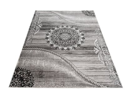 Kusový koberec J191A DARK sivý TANGO BOT (Rozmer 240x330)