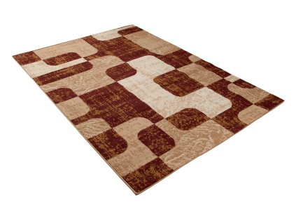 Kusový koberec D322A hnedý CHEAP PP BGX (Rozmer 300x400)