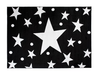 Kusový koberec C440A čierny/biely BALI PP (Rozmer 300x400)