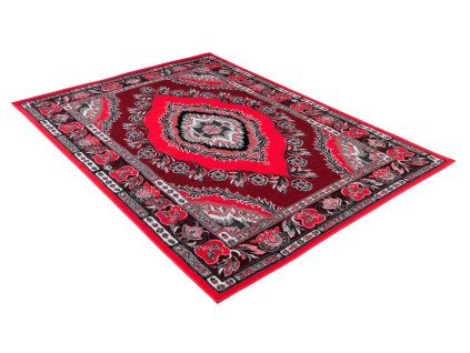 Kusový koberec C509G červený/čierny BALI PP (Rozmer 140x200)