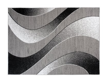 Kusový koberec C586C DARK sivý/čierny BALI PP (Rozmer 200x300)