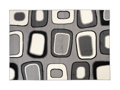 Kusový koberec T965A sivý CHEAP PP CRM (Rozmer 250x350)