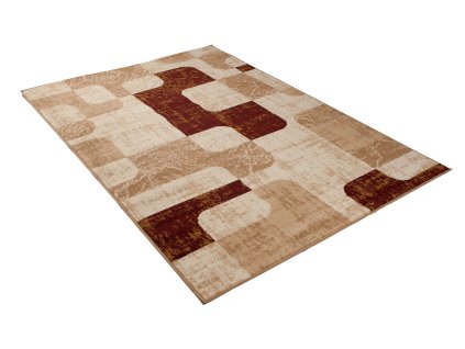 Kusový koberec D322B krémový CHEAP PP BGX (Rozmer 200x300)