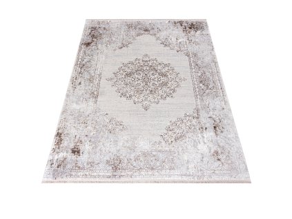 Kusový koberec K895D SH_krémový L_sivý SAHARA (Rozmer 300x400)