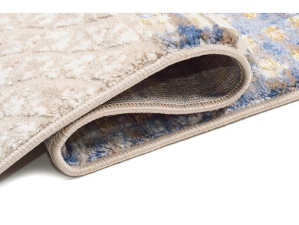 Kusový koberec D657M biely/DARK modrý ASTHANE (Rozmer 80x150)