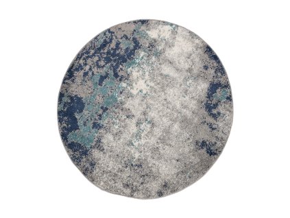 Kusový koberec H172A DARK modrý SPRING (Rozmer 100x100)