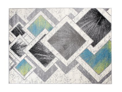 Kusový koberec E329D biely JAWA O2X (Rozmer 80x150)