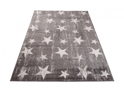 Kusový koberec L385A DARK sivý SARI (Rozmer 200x290)