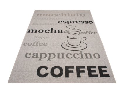 Kusový koberec 20552 strieborný čierny (Rozmer 160x230)