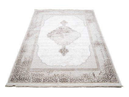 Kusový koberec N764A SH_krémový L_hnedý SAHARA (Rozmer 160x230)