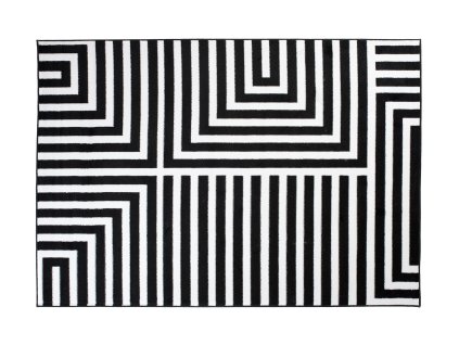 Kusový koberec T241A čierny CHEAP PP CRM (Rozmer 200x300)