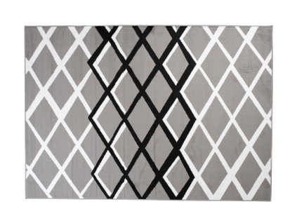Kusový koberec T237B sivý LUXURY PP ESM (Rozmer 160x210)