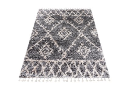 Kusový koberec DC55B DARK sivý AZTEC EJF (Rozmer 140x200)