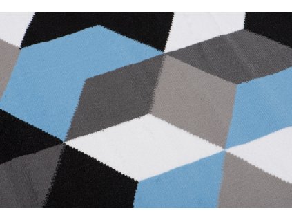 Kusový koberec Q545A modrý MAYA PP EYM (Rozmer 80x150)