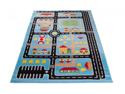 Kusový koberec A646A modrý KINDER CFV (Rozmer 240x330)
