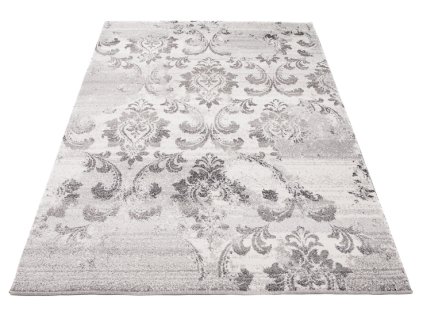 Kusový koberec H076B biely RASTA (Rozmer 240x330)