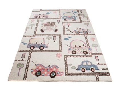 Kusový koberec V037A krémový HAPPY EBR (Rozmer 200x290)