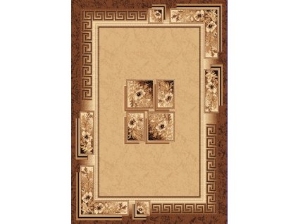 Kusový koberec 4489A hnedý ATLAS PP (Rozmer 60x100)