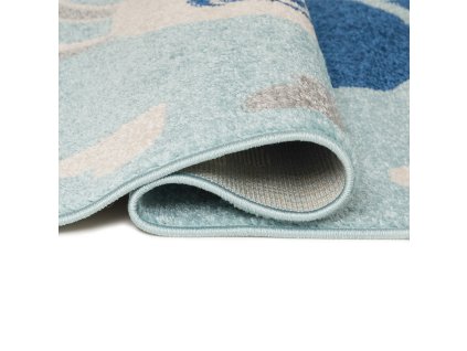 Kusový koberec E662A tyrkysový HAPPY FBA (Rozmer 120x170)