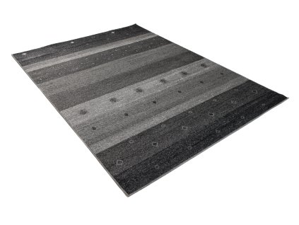 Kusový koberec H074A DARK sivý SARI BSF (Rozmer 240x330)