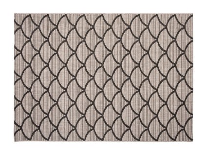 Kusový koberec 20567 strieborný čierny (Rozmer 160x230)