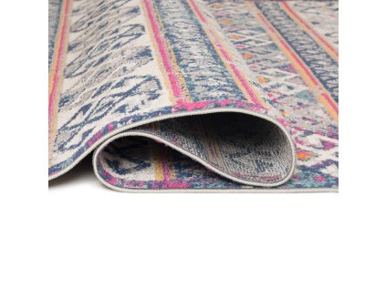 Kusový koberec G004A biely/DARK modrý DENVER FAA (Rozmer 200x200)