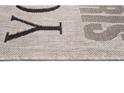 Kusový koberec 20609 strieborný čierny (Rozmer 60x110)