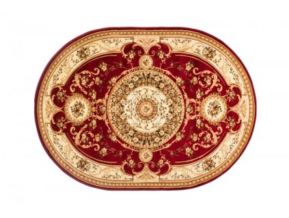 Kusový koberec 6548A červený YESEMEK OV (Rozmer 150x295)