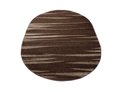 Kusový koberec 3436A DARK hnedý SARI OV 3UX (Rozmer 120x170)