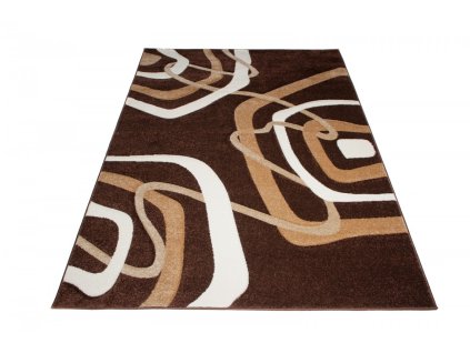 Kusový koberec 3465A hnedý SUMATRA (Rozmer 80x150)