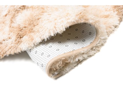 Kusový koberec MR-575 béžový SILK DYED KOŁO (Rozmer 130x130)