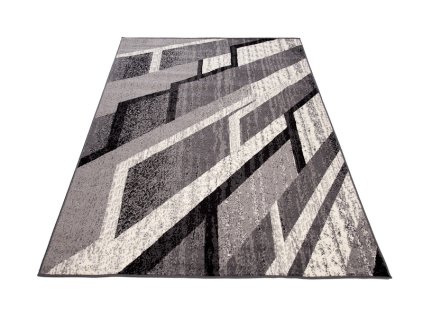 Kusový koberec D324A DARK sivý CHEAP PP CRM (Rozmer 160x230)