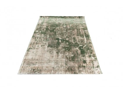 Kusový koberec E429A béžový/D_zelený ASTHANE (Rozmer 200x300)
