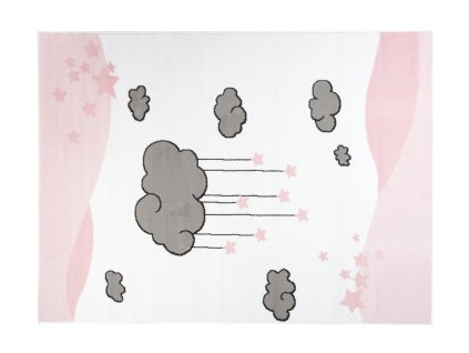 Kusový koberec DS79B biely LUNA EWL (Rozmer 80x150)