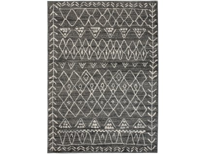 Kusový koberec K044A čierny ETHNO B1X (Rozmer 160x220)